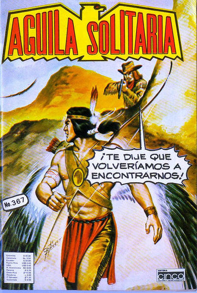 Cover for Aguila Solitaria (Editora Cinco, 1976 series) #367
