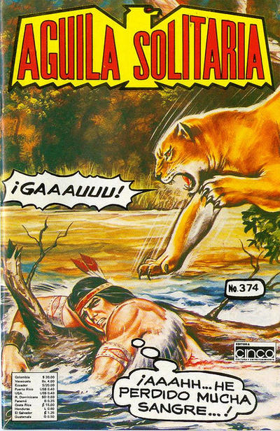 Cover for Aguila Solitaria (Editora Cinco, 1976 series) #374