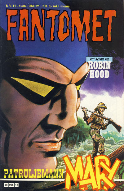 Cover for Fantomet (Semic, 1976 series) #11/1986