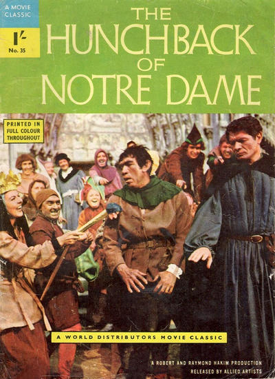 Cover for A Movie Classic (World Distributors, 1956 ? series) #35 - The Hunchback of Notre Dame