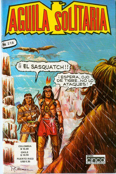 Cover for Aguila Solitaria (Editora Cinco, 1976 series) #218