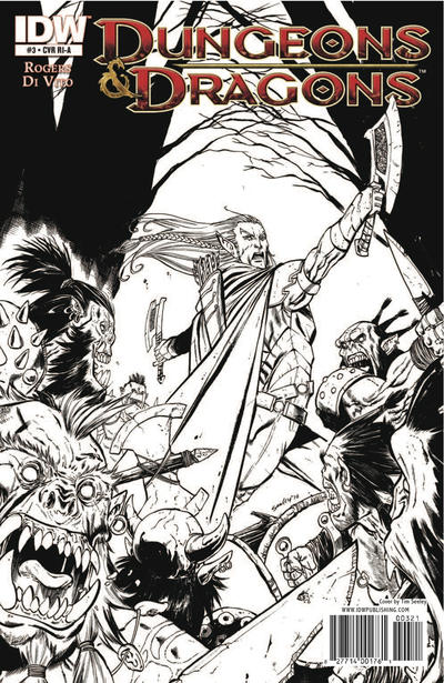 Cover for Dungeons & Dragons (IDW, 2010 series) #3 [Cover RI-A - Tim Seeley]