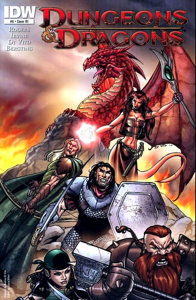 Cover for Dungeons & Dragons (IDW, 2010 series) #0 [Cover RI - Andrea Di Vito]