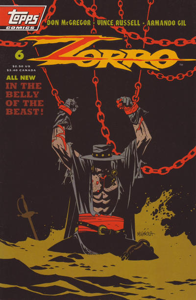 Cover for Zorro (Topps, 1993 series) #6 [Direct]