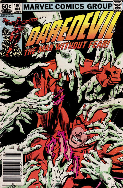 Cover for Daredevil (Marvel, 1964 series) #180 [Newsstand]