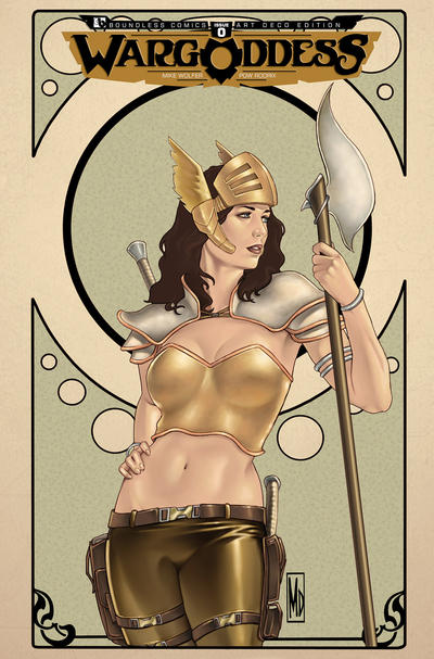 Cover for War Goddess (Avatar Press, 2011 series) #0 [Art Nouveau - DiPascale]