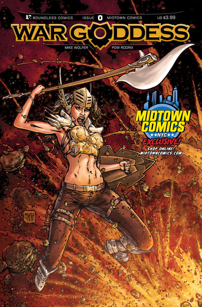 Cover for War Goddess (Avatar Press, 2011 series) #0 [Midtown Comics]