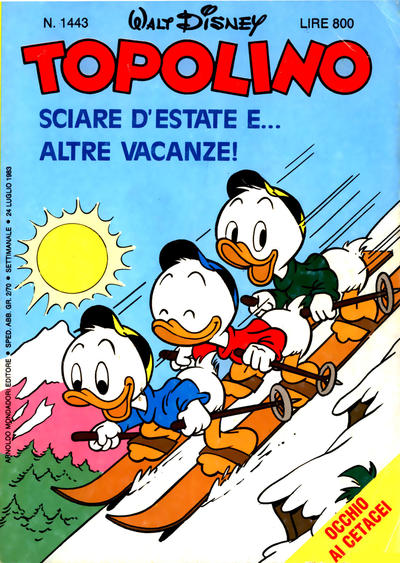 Cover for Topolino (Mondadori, 1949 series) #1443