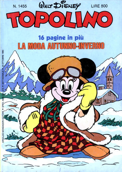 Cover for Topolino (Mondadori, 1949 series) #1455