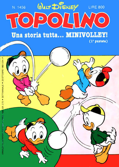 Cover for Topolino (Mondadori, 1949 series) #1456