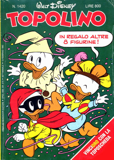 Cover for Topolino (Mondadori, 1949 series) #1420