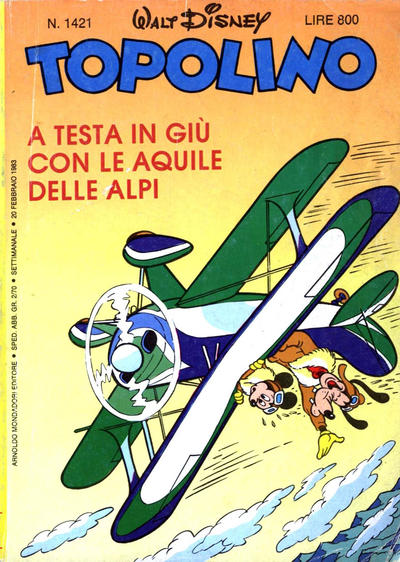 Cover for Topolino (Mondadori, 1949 series) #1421