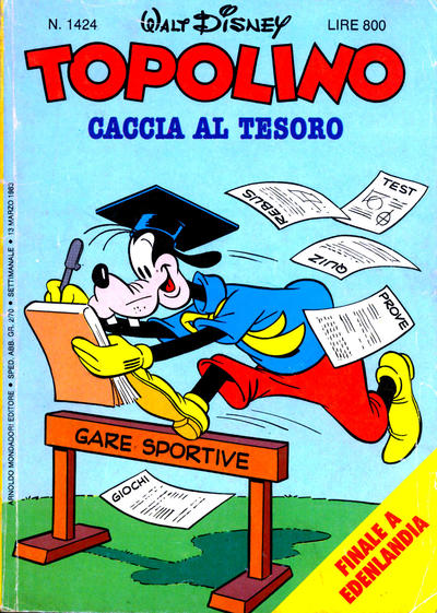 Cover for Topolino (Mondadori, 1949 series) #1424