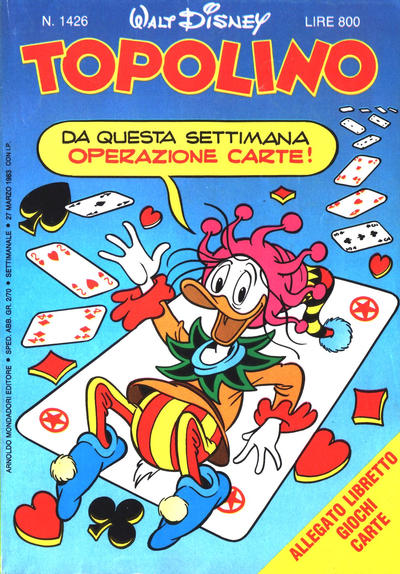 Cover for Topolino (Mondadori, 1949 series) #1426
