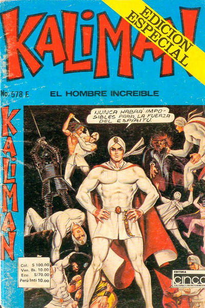Cover for Kaliman (Editora Cinco, 1976 series) #578