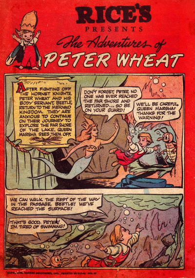 Cover for The Adventures of Peter Wheat (Peter Wheat Bread and Bakers Associates, 1948 series) #37 [Rice's]