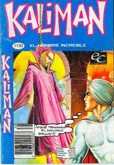 Cover for Kaliman (Editora Cinco, 1976 series) #1130