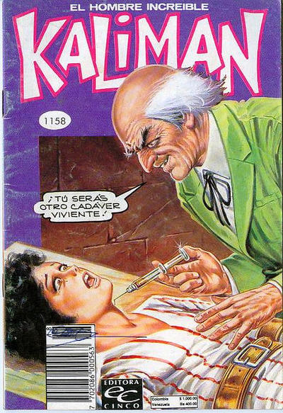 Cover for Kaliman (Editora Cinco, 1976 series) #1158