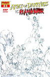 Cover for Army of Darkness vs. Re-Animator (Dynamite Entertainment, 2005 series) #3 [RRP Sketch Cover - Mel Rubi]