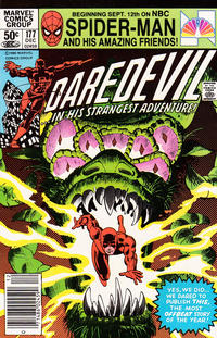 Cover Thumbnail for Daredevil (Marvel, 1964 series) #177 [Newsstand]