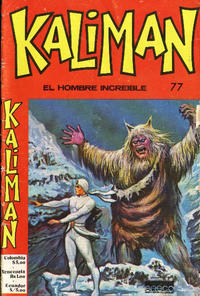 Cover for Kaliman (Editora Cinco, 1976 series) #77