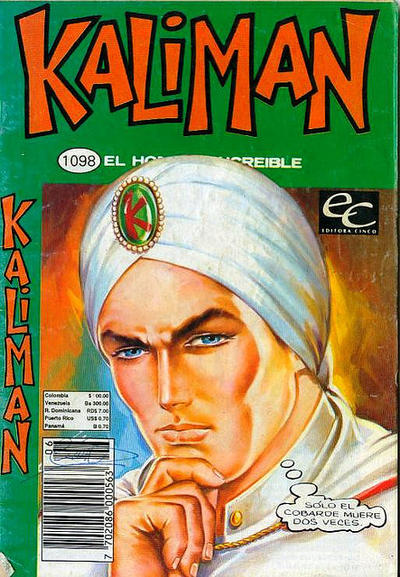 Cover for Kaliman (Editora Cinco, 1976 series) #1098