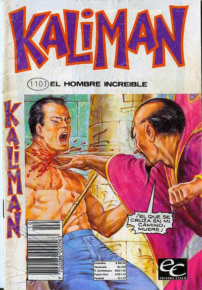 Cover for Kaliman (Editora Cinco, 1976 series) #1101