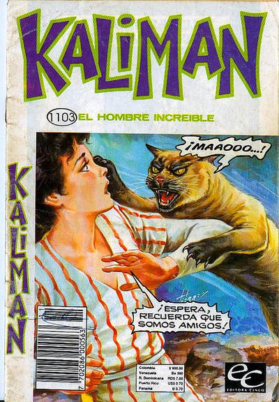 Cover for Kaliman (Editora Cinco, 1976 series) #1103