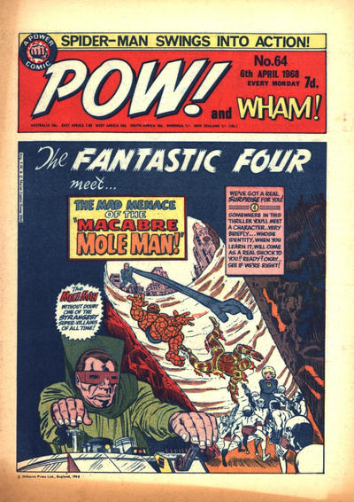 Cover for Pow! and Wham! (IPC, 1968 series) #64