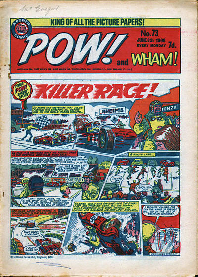Cover for Pow! and Wham! (IPC, 1968 series) #73