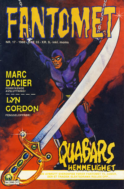 Cover for Fantomet (Semic, 1976 series) #17/1986