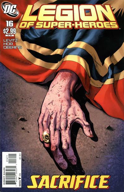 Cover for Legion of Super-Heroes (DC, 2010 series) #16 [Direct Sales]