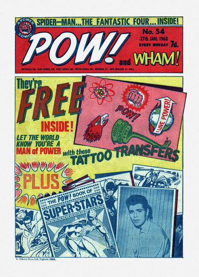 Cover for Pow! and Wham! (IPC, 1968 series) #54