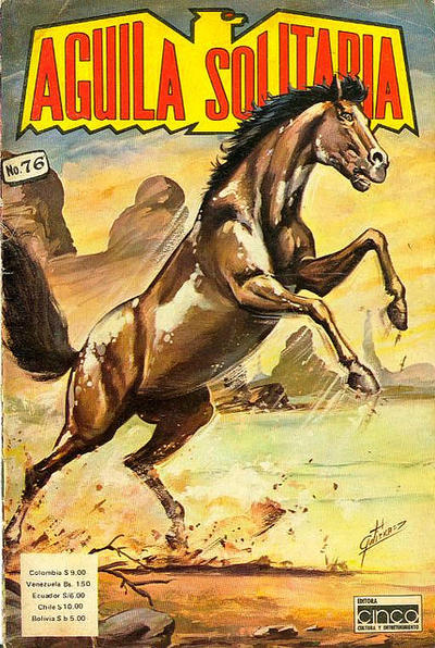 Cover for Aguila Solitaria (Editora Cinco, 1976 series) #76