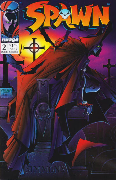 Cover for Spawn (Image, 1992 series) #2 [Direct]
