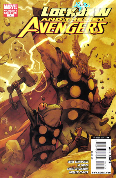 Cover for Lockjaw and the Pet Avengers (Marvel, 2009 series) #1 [Variant Edition]