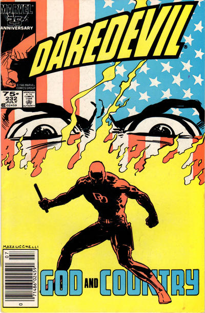 Cover for Daredevil (Marvel, 1964 series) #232 [Newsstand]