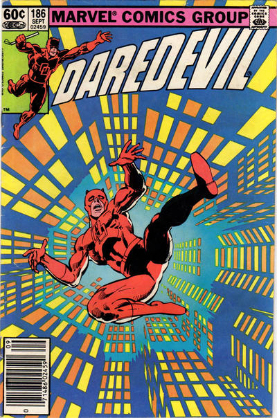 Cover for Daredevil (Marvel, 1964 series) #186 [Newsstand]