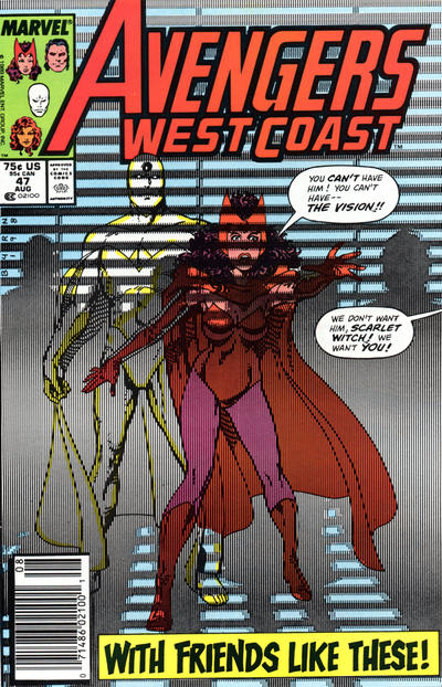 Cover for West Coast Avengers (Marvel, 1985 series) #47 [Newsstand]
