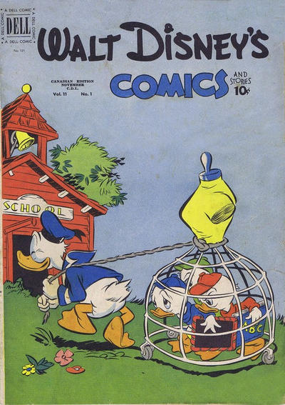 Cover for Walt Disney's Comics and Stories (Wilson Publishing, 1947 series) #v11#1 (121)
