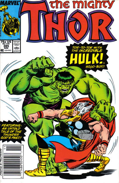 Cover for Thor (Marvel, 1966 series) #385 [Newsstand]