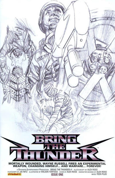 Cover for Bring the Thunder (Dynamite Entertainment, 2010 series) #1 [B&W RI]