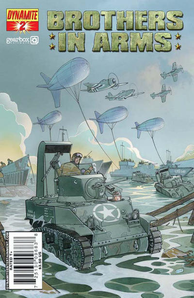 Cover for Brothers in Arms (Dynamite Entertainment, 2008 series) #2 [Cover A]