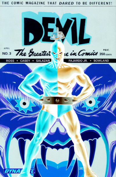 Cover for The Death-Defying 'Devil (Dynamite Entertainment, 2008 series) #3 [Negative Art Retailer Incentive  - John Cassaday]