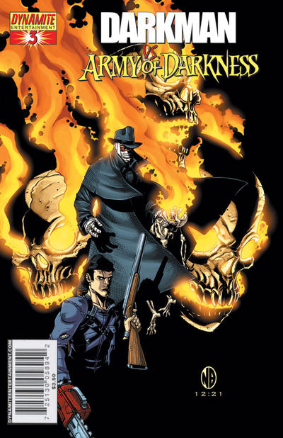 Cover for Darkman vs. The Army of Darkness (Dynamite Entertainment, 2006 series) #3 [Nick Bradshaw Cover]