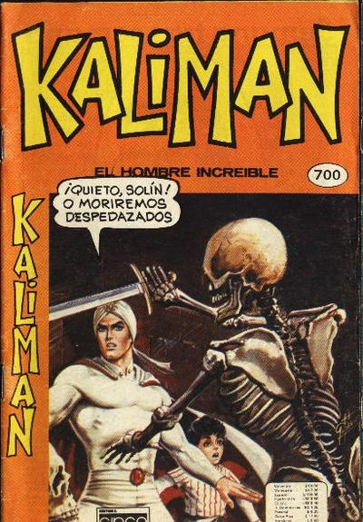 Cover for Kaliman (Editora Cinco, 1976 series) #700
