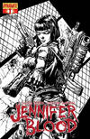Cover Thumbnail for Jennifer Blood (2011 series) #1 [Black-and-White Retailer Incentive Cover]