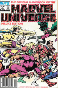 Cover Thumbnail for The Official Handbook of the Marvel Universe Deluxe Edition (Marvel, 1985 series) #1 [Newsstand]