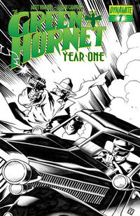 Cover Thumbnail for Green Hornet: Year One (Dynamite Entertainment, 2010 series) #7 [Black, White & Green RI]