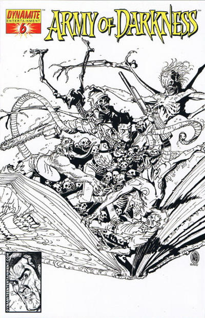 Cover for Army of Darkness (Dynamite Entertainment, 2005 series) #6 [B&W RI]